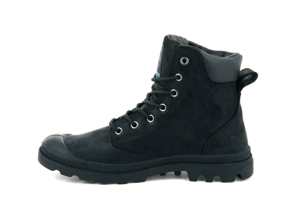 Botas Palladium PAMPA CUFF WP LUX Hombre Negras | Costa Rica-52489